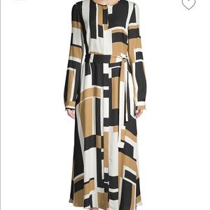 Lafayette NY geometric shirt dress